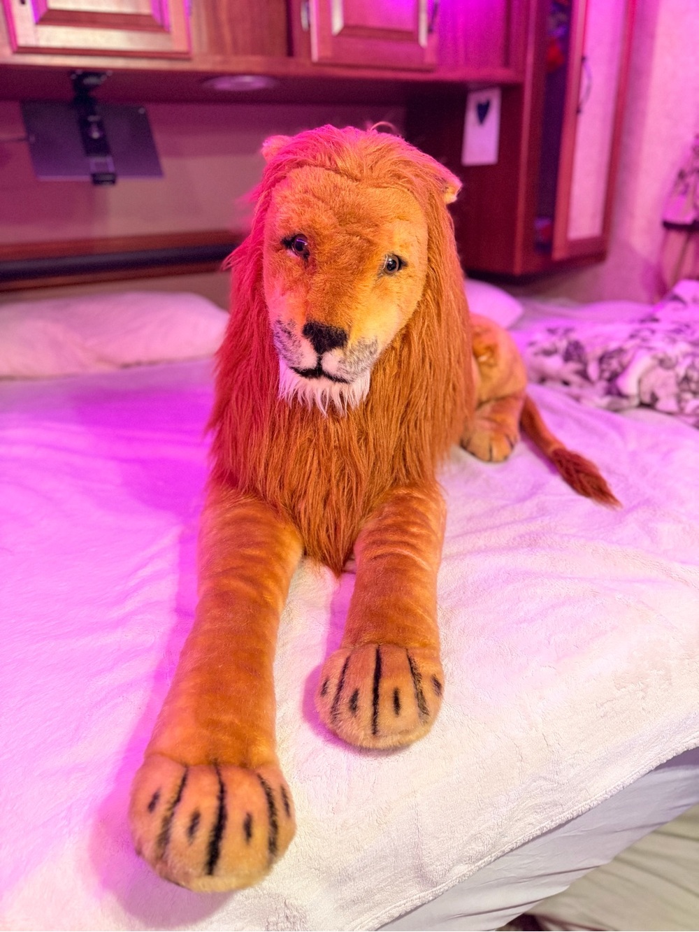 Melissa & Doug Plush Lion Toy - Brown and Cream Mane human size 4ft. - Picture 6 of 16